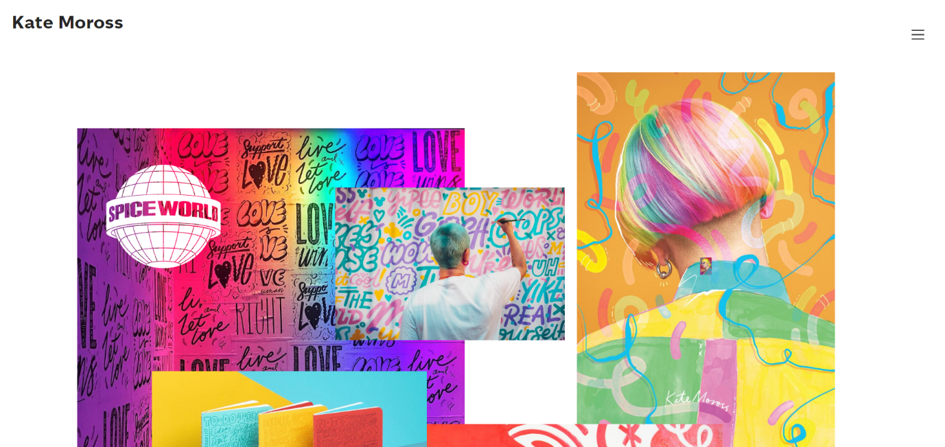 Kate Moross graphic design portfolio website