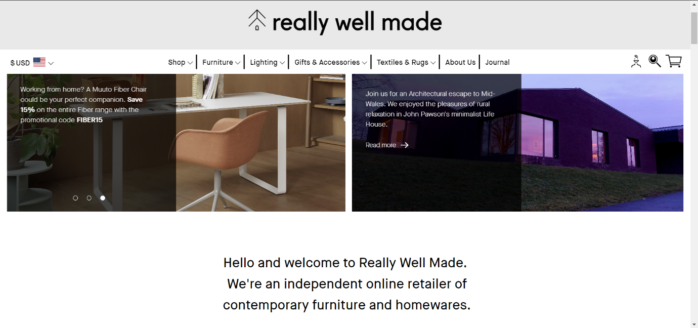 Really Well Made, Ecommerce website Design
