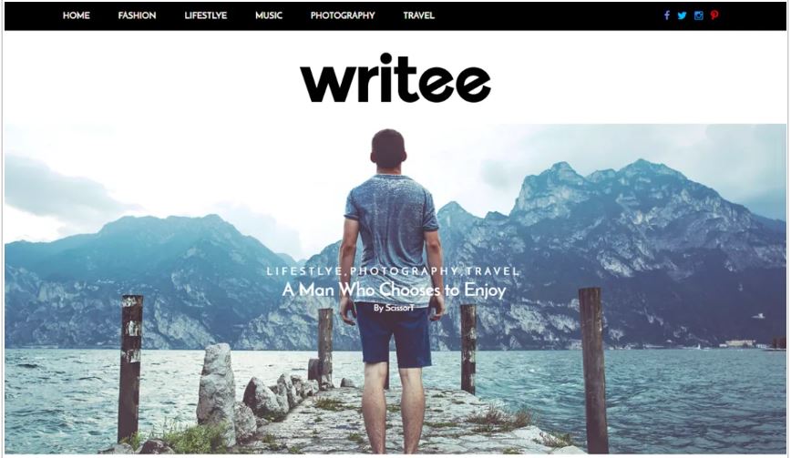 Writee free wordpress blog themes