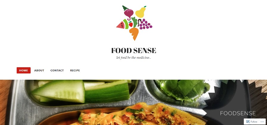 Foodsense website design