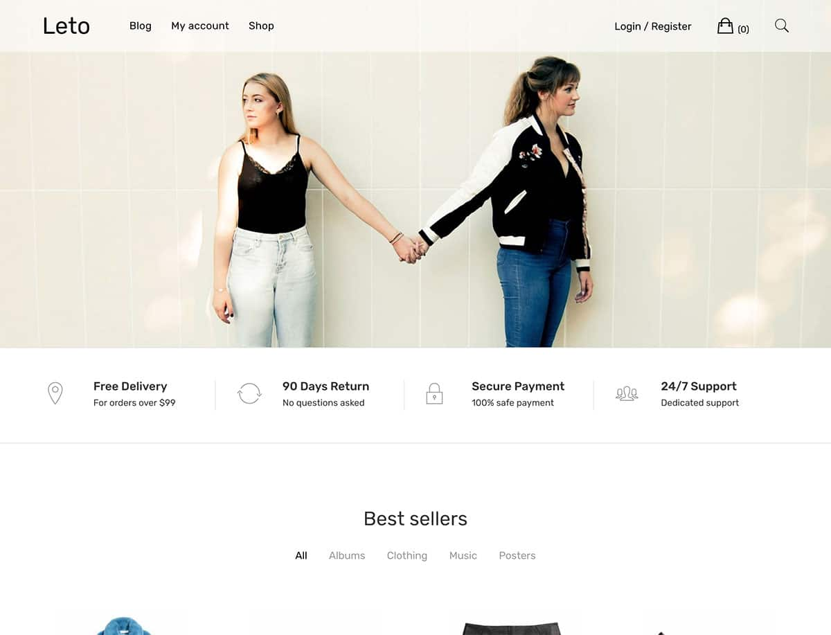 Leto wordpress ecommerce theme